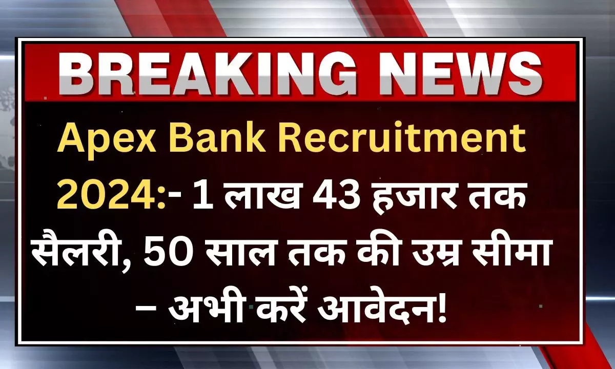 Apex Bank Recruitment 2024